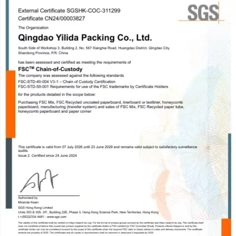 Qingdao Yilida Packaging heeft een speciale training gegeven over het FSC Supply and Demand Chain Management System.